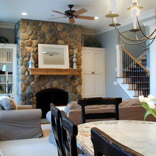 Mantle and fireplace