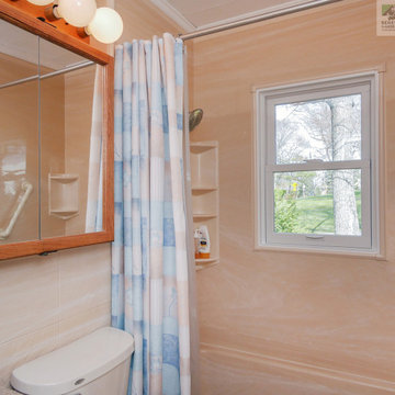 Lovely Bathroom Shower with New Window - Renewal by Andersen NJ / NYC