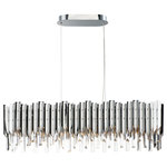 Maxim Lighting - Paramount 6-Light LED Chandelier - An exquisite collection featuring V-shaped stainless panels that trace a drum shade along cascading rows of Beveled Crystal prisms. The crystal shimmers under the light of replaceable LED reflector lamps. This updated crystal design will be at home in anywhere from traditional to contemporary settings.