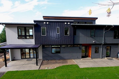 Example of a trendy exterior home design in Portland