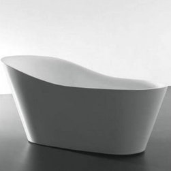 EVIVA TB1014-71WH EMELY ACRYLIC TUB 71 INCH FREE STANDING TUB - Bathtubs