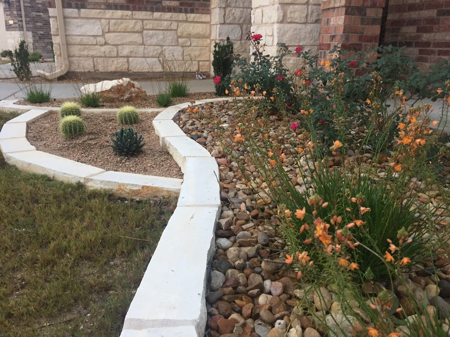 Limestone borders & Xeriscape