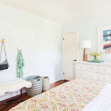 Modern Preppy Master Bedroom on a Budget in Sherman Oaks