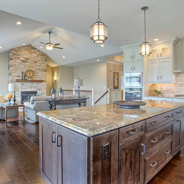 Beautiful kitchen and family room