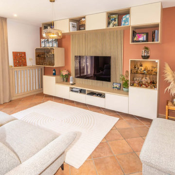 Rénovation d'une entrée et d'un salon