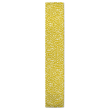 Yellow Painted Spots 16x72 Cotton Twill Runner