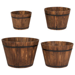Rustic Outdoor Pots And Planters by Shine Company