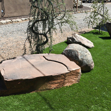 Southwest Boulders Artificial Turf Landscape Installations