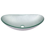 Miseno - Miseno MNO032NV-OVAL Painted Foil 21-1/2" Oval Glass Vessel - Silver - Miseno MNO013NV-OVAL Features: Covered under a limited lifetime warranty Constructed from high tempered glass Center drain location provides optimal draining capability Miseno uses advanced technology to produce beautiful glass vessel sinks with unmatched structural integrity and longevity Made with the highest standards of quality and creative design, Miseno sinks add art and function to any bath or powder room Miseno MNO013NV-OVAL Specifications: Overall Length: 21-1/2" (left to the right of sink) Overall Width: 13-1/2" (front to back of sink) Overall Height: 6-1/4" (top to bottom of sink) Basin Length: 20-1/2" (left to the right of basin) Basin Width: 12-1/2" (front to back of basin) Basin Depth: 5-1/2" (top to bottom of sink basin) Height of sink varies from 4-1/2" at the lowest point to 6-1/4" at the highest Minimum Cabinet Size: 22"