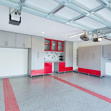 Red and Grey Garage