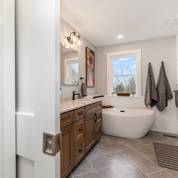 Bedroom becomes master bath