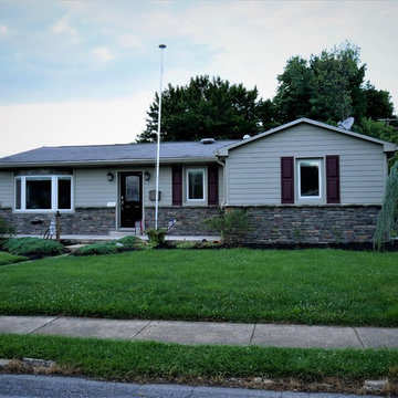 Installing Beige Hardie Fiber Cement Planks in Allentown, PA