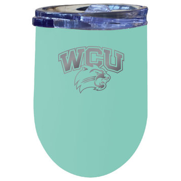 Western Carolina University 12 oz Insulated Wine Tumbler Seafoam