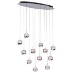 CWI Lighting - 12 Light Multi Light Pendant With Chrome Finish - This Breathtaking 12 Light Multi Light Pendant With Chrome Finish Is A Beautiful Piece From Our Chrome Collection. With Its Sophisticated Beauty And Stunning Details It Is Sure To Add The Perfect Touch To Your decor.