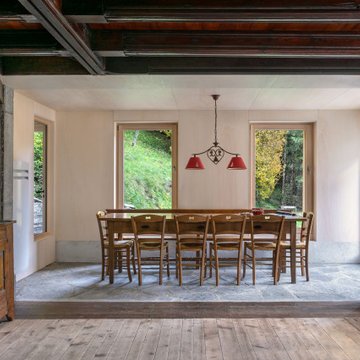 Extension d'un chalet dans les Alpes