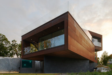 This is an example of a contemporary exterior in Stockholm.