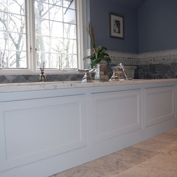 Bardiglio Gray Marble Bathroom - Pic 5