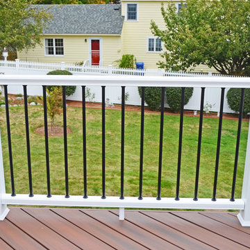 Wakefield, MA, Custom Deck and Patio with Dry Space