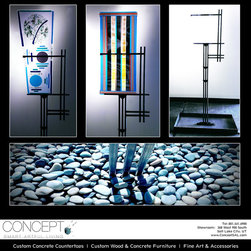 Glass & Steel Sculpture @ Concept - Paintings