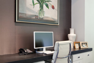 Inspiration for a transitional home office remodel in DC Metro
