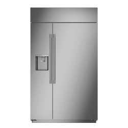 Monogram 48"" Smart Built-In Side by Side Refrigerator with Dispenser in Stainle - Refrigerators