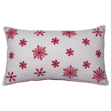 Vickerman QTx17605 Decorative 12"x20" Let It Snow Collection Pillow