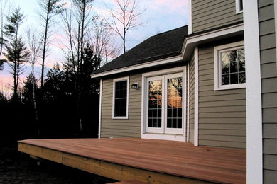 Inspiration for a craftsman deck remodel in New York