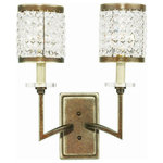 Livex Lighting - Livex Lighting 50572-64 Grammercy - 2 Light Wall Sconce in Grammercy Style - 14 - Crystal strands strung in a decorative shade desigGrammercy 2 Light Wa Hand Painted PalaciaUL: Suitable for damp locations Energy Star Qualified: n/a ADA Certified: n/a  *Number of Lights: 2-*Wattage:60w Candelabra Base bulb(s) *Bulb Included:No *Bulb Type:Candelabra Base *Finish Type:Hand Painted Palacial Bronze