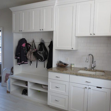 Transitional laundry room, Austin, Texas
