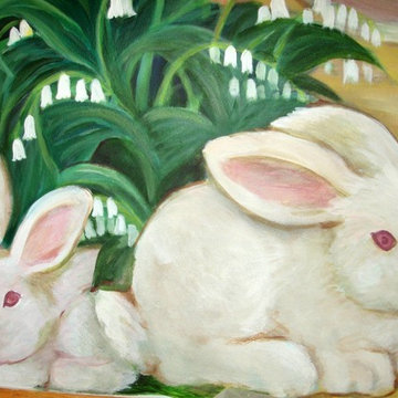 Mural, custom, infant's room