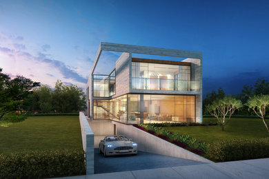 Beverly Hills Arden Residence - Concrete & Glass House