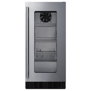 Summit ASDG1521 15"W 1.8 Cu. Ft. Compact Freezerless Refrigerator - Stainless