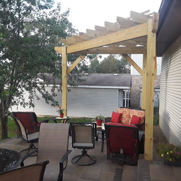 Belgard Paver Patio with Pergola by Downers Grove, IL Patio and Pergola Builder.