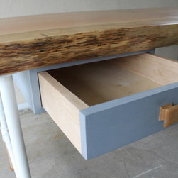 Hobby Project - LiveEdge Slab Desk - Drafting Tables