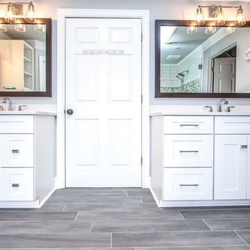 Master Bath with Stunning Tile Work