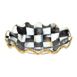 Courtly Check Small Oval Dish | MacKenzie-Childs - Decorative Bowls