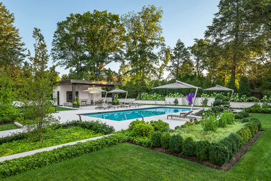 Trendy home design photo in Boston