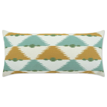Outdoor Duality Lumbar Pillow - Capri
