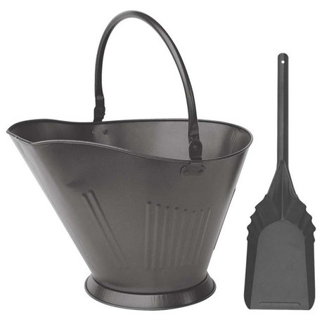 Uniflame Olde World Iron Finish Coal Hood and Shovel
