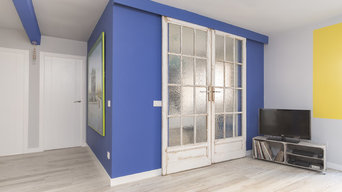 Pintora Rosa Alamo-Dulce Porvenir. Espacio abierto zona salón y distribuidor del