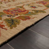 5'6x7'6 Hand Knotted Wool Oriental Area Rug Beige, Tan Color