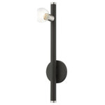 Livex Lighting - Livex Lighting Bannister, 1 Light Wall Sconce, Black Finish, Black - Simplicity and attention to detail are the key eleBannister 1 Light Wa BlackUL: Suitable for damp locations Energy Star Qualified: n/a ADA Certified: n/a  *Number of Lights: 1-*Wattage:60w Medium Base bulb(s) *Bulb Included:No *Bulb Type:Medium Base *Finish Type:Black