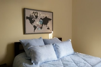Example of an eclectic bedroom design in DC Metro