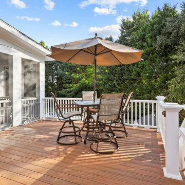 Basement With Exterior Pool & Porch Renovation