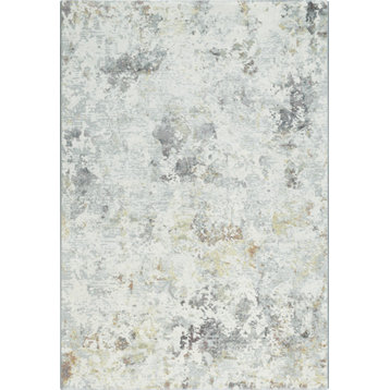 Couture Gray And Gold Area Rug, 2.2'x7.7'