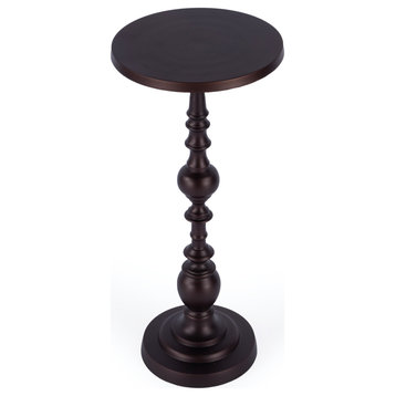 Darien Outdoor Round Pedestal Side Table
