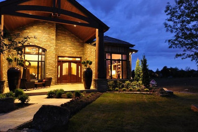 Example of a trendy exterior home design in Omaha