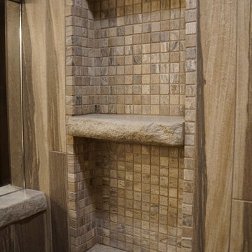 Travertine Mosaic Soap Nook
