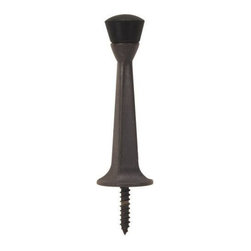 Designers Impressions - 2546 Oil Rubbed Bronze Heavy Duty Solid Rigid Door Stop - Door Stops