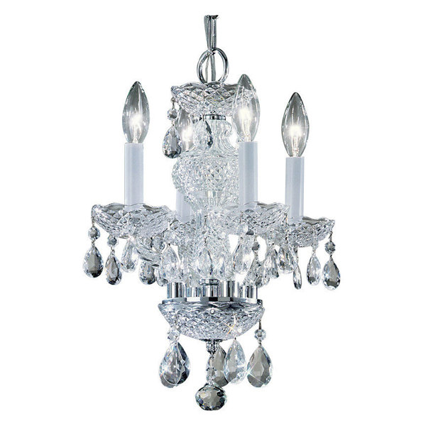 Wire Glass Aria 5 Light Chandelier, CylinderFlat, Nickel, GridClear Wire Glass Aria 5 Light Chandelier, CylinderFlat, Nickel, GridClear